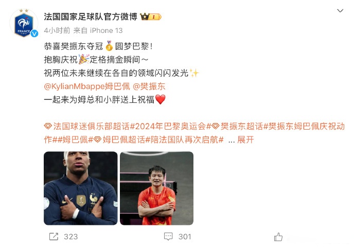 中国队轻取法国队，樊振东关键制胜